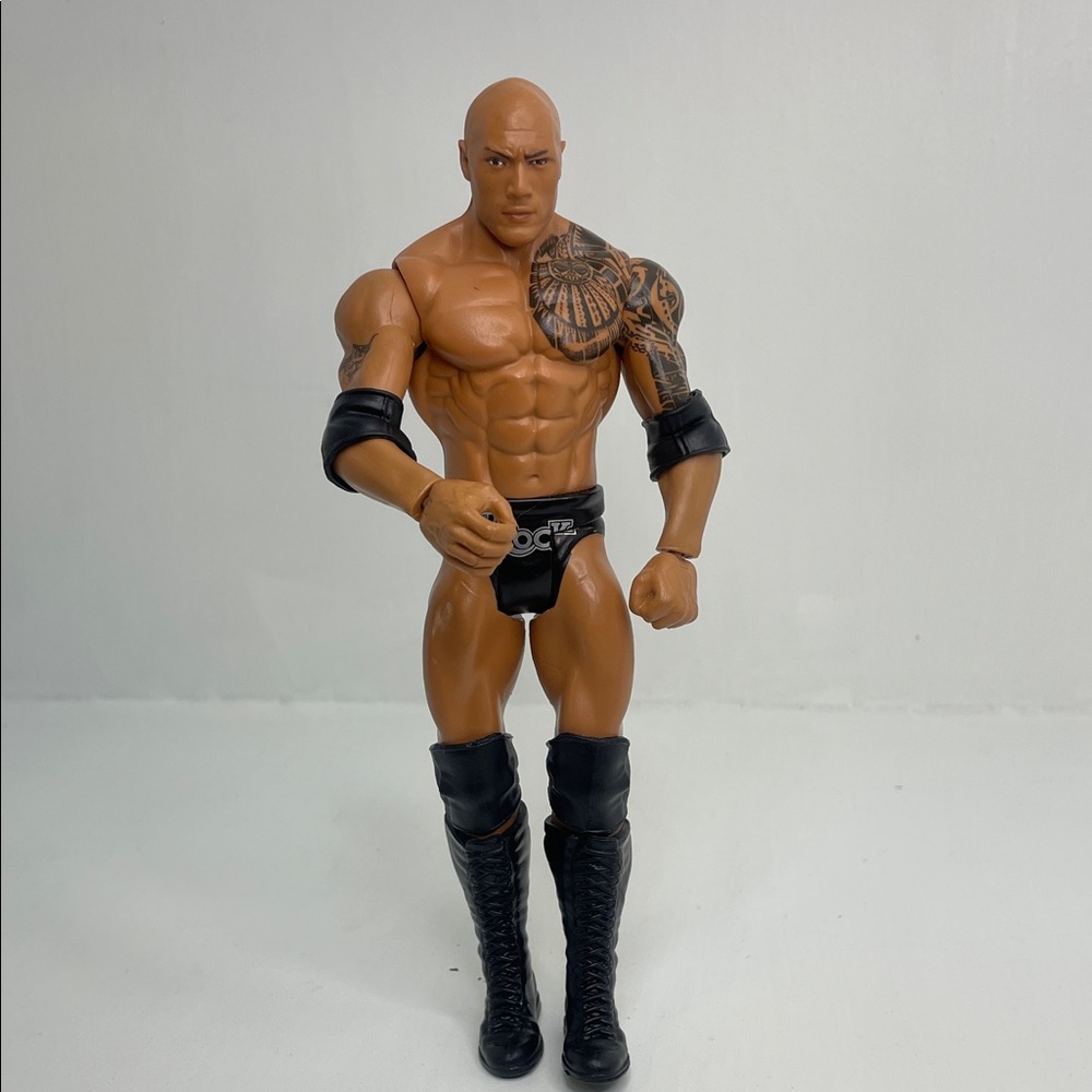 Mattel WWE Series 141 The Rock action figure.
